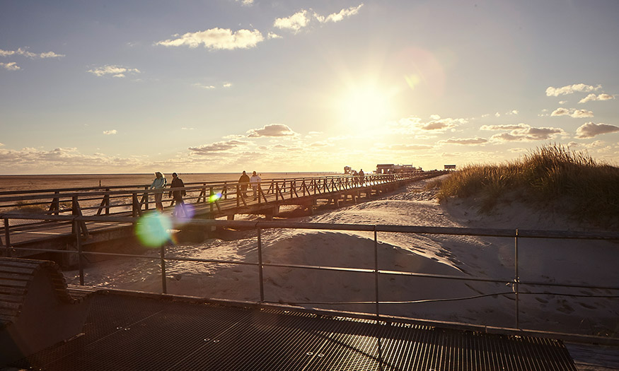 Strandsteg in St. Peter Ording